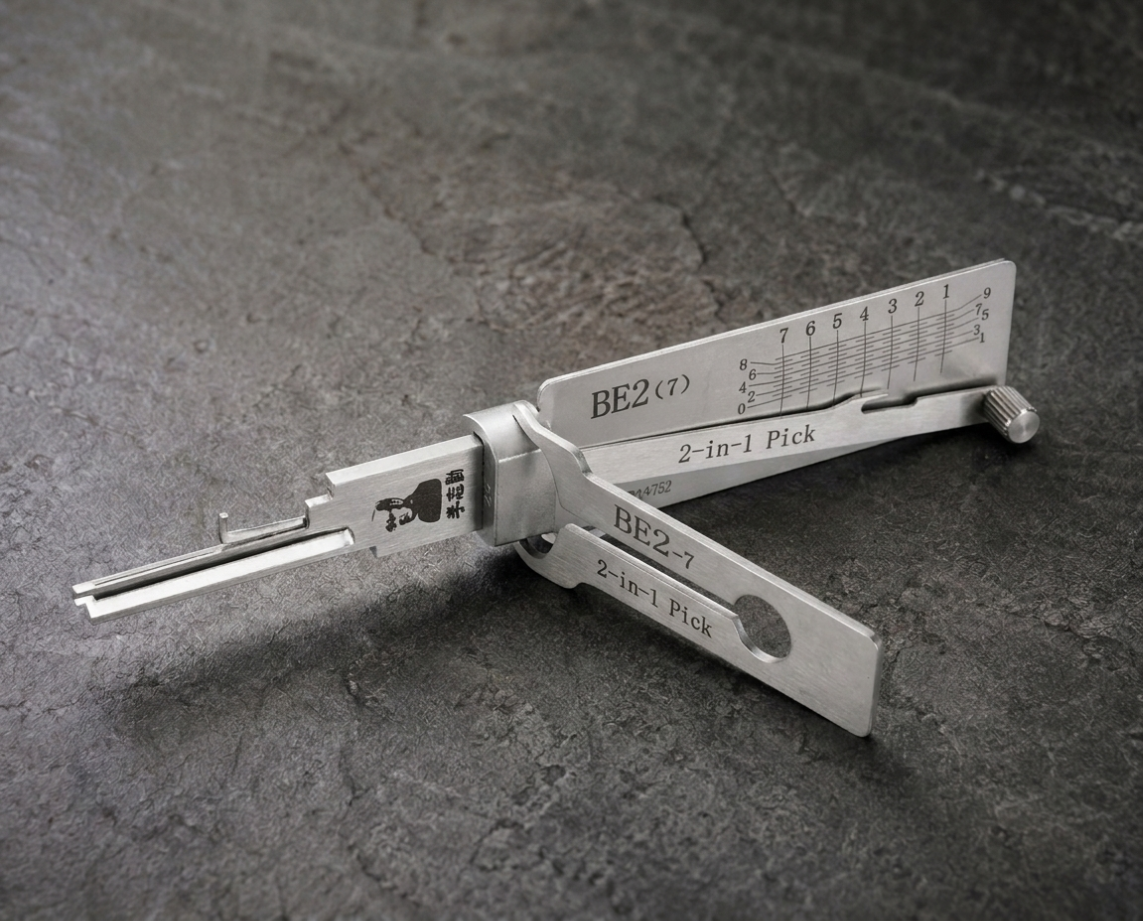 Lishi BE2-7 2-in-1 pick and decoder tool